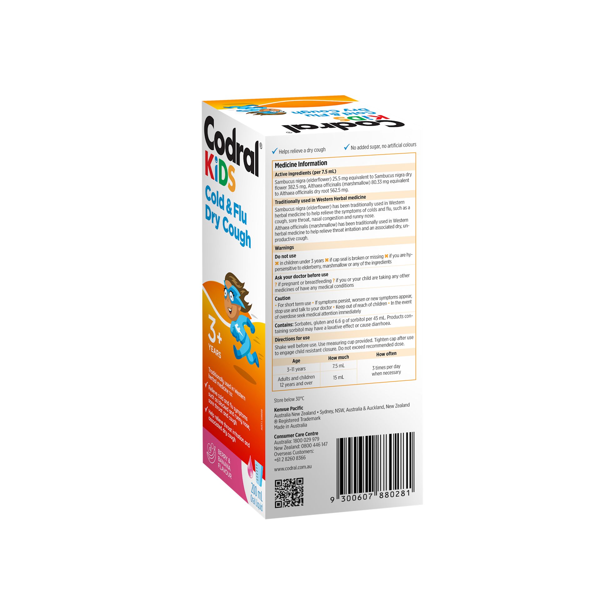 Codral Kids Cold & Flu Dry Cough
