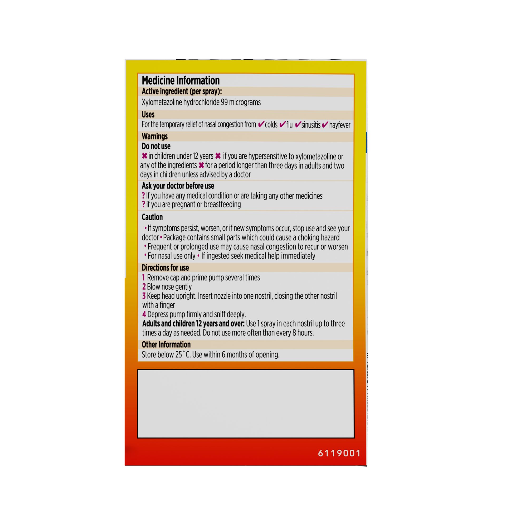 Codral Nasal Spray Xylo Twin Pack 2x10ml