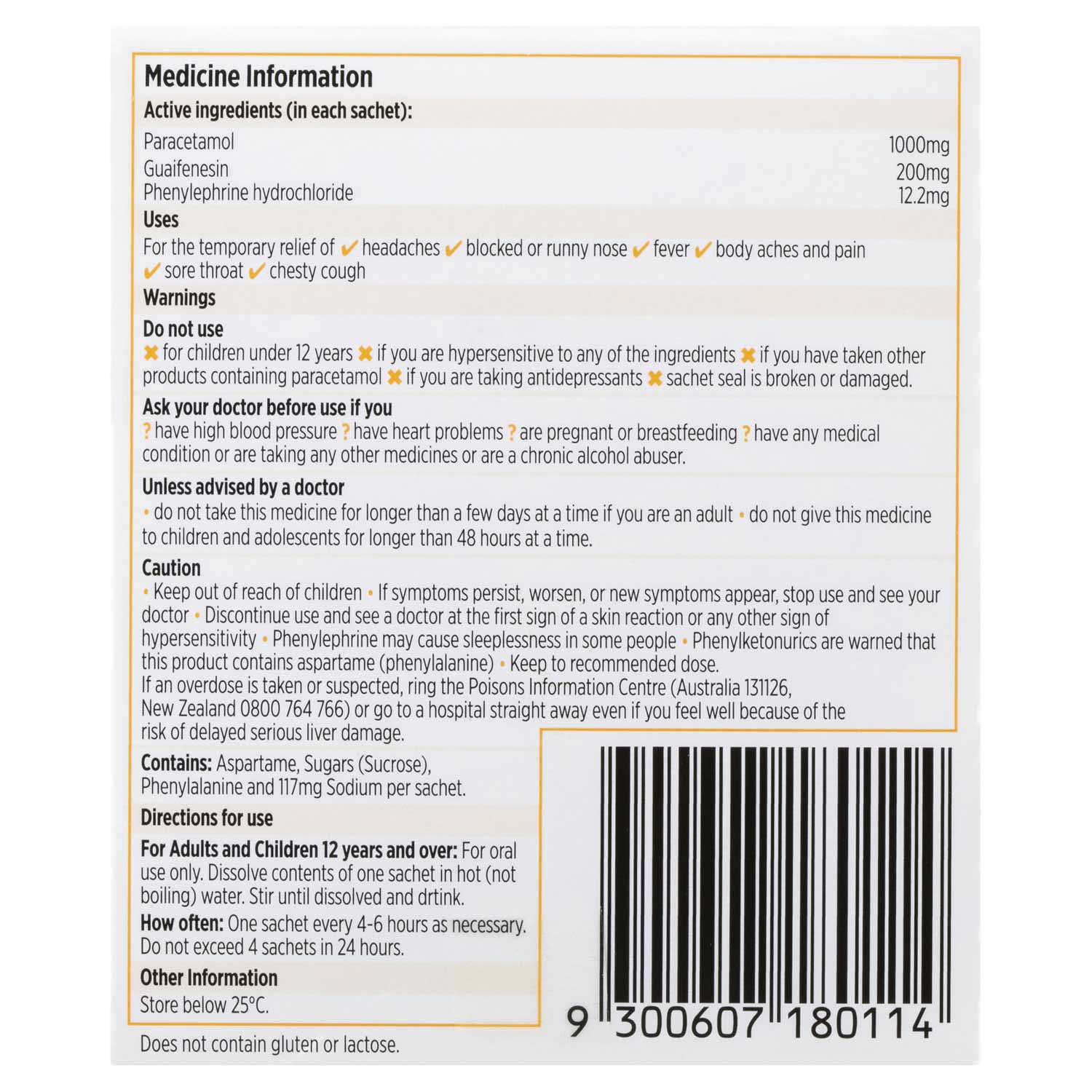 Codral Cold & Flu +Mucus Cough Hot Drink - Image 3 - Codral - en-AU