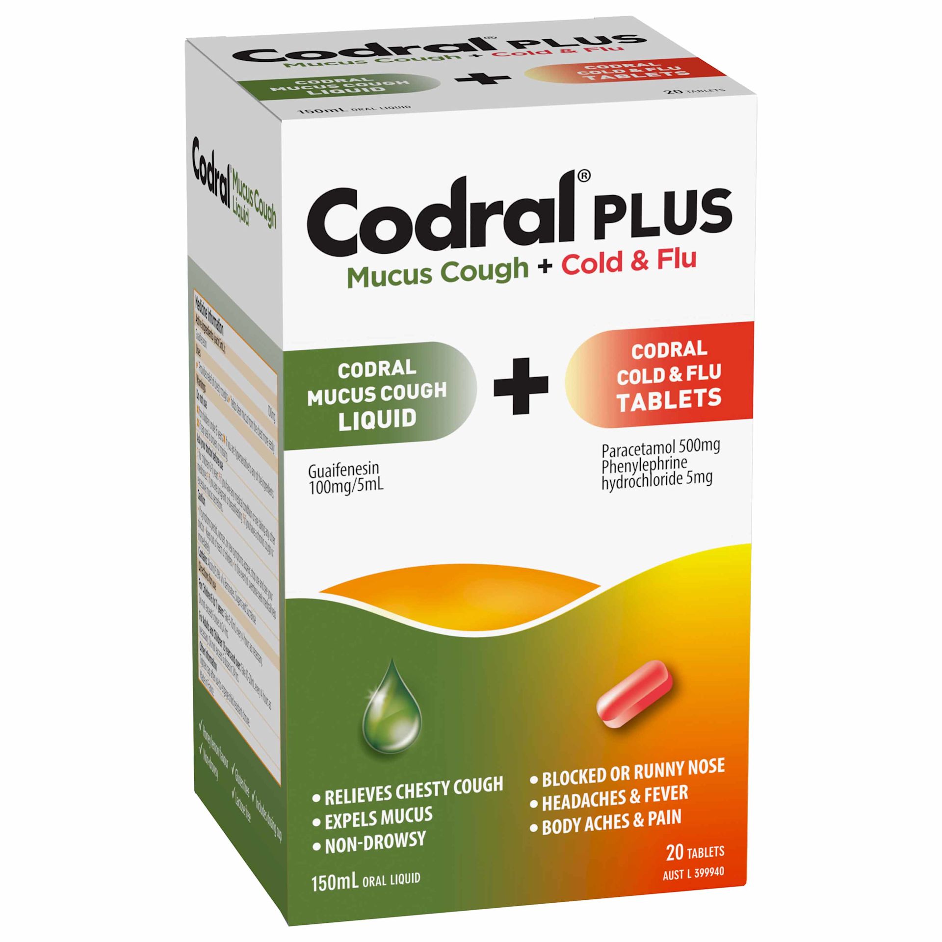 Codral Plus Mucus Cough Liquid + Cold & Flu - Image 1 - Codral - en-AU