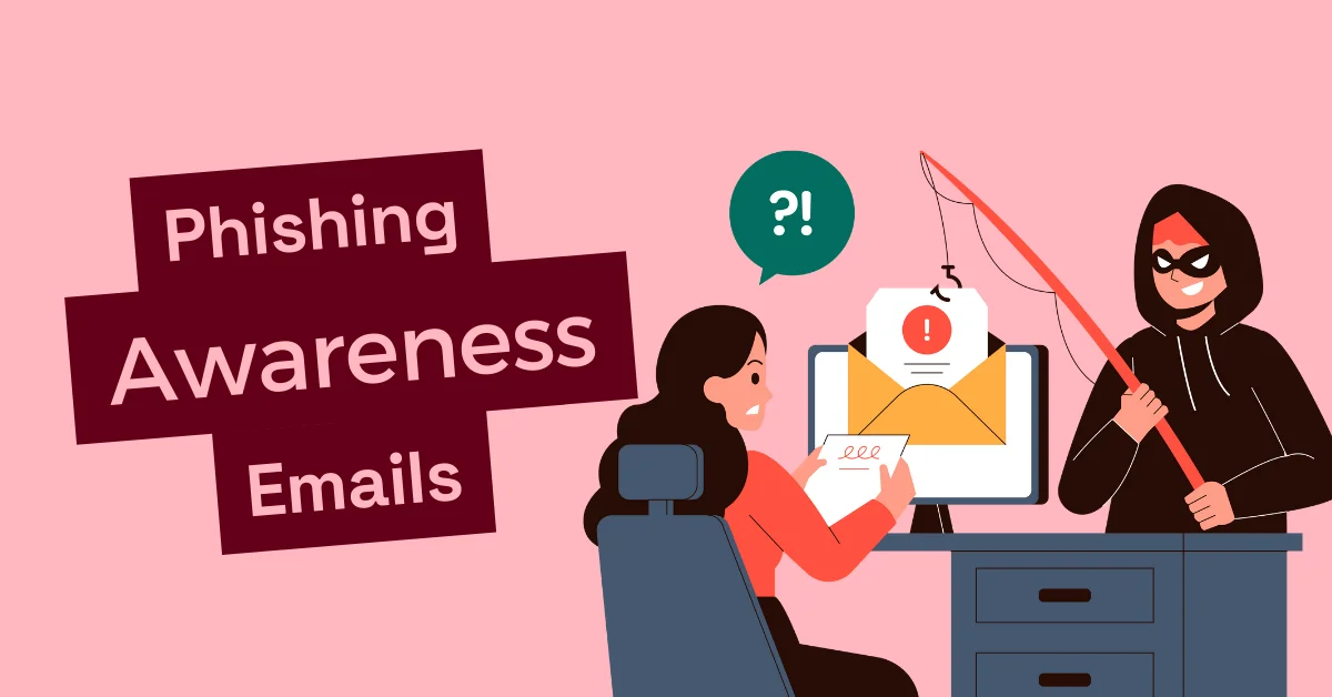 a feature image about sending phishing awareness emails to employees