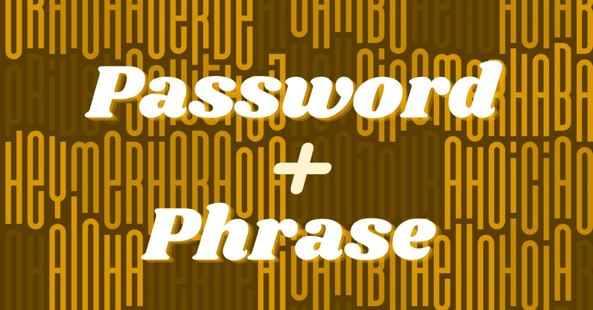 A feature image about passphrase