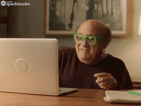 Danny DeVito writes an office email
