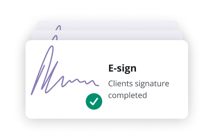 Drake E-Sign signature completed confirmation