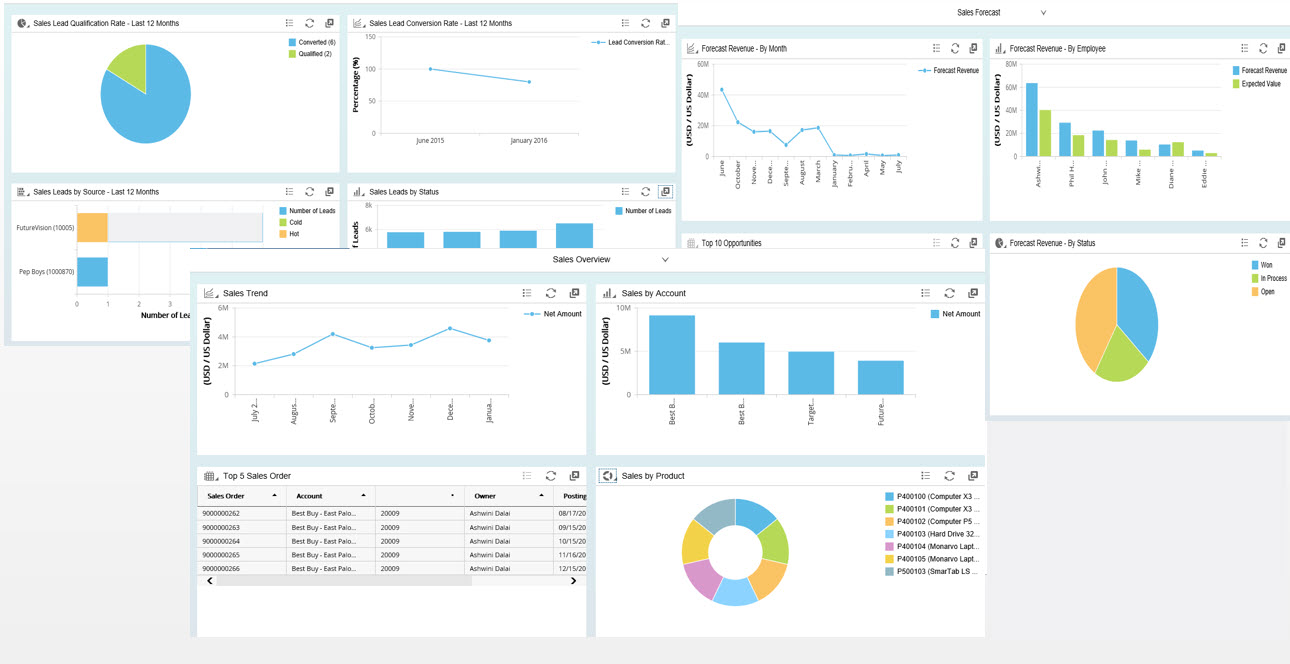 SAP product features
