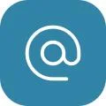 blue mail address icon