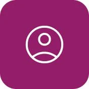 purple account Support icon