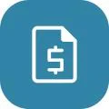blue finance icon