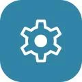 blue settings icon