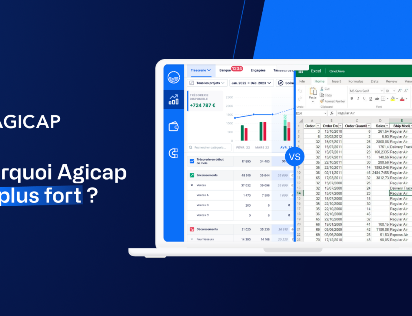 Pourquoi Agicap est mieux qu’Excel