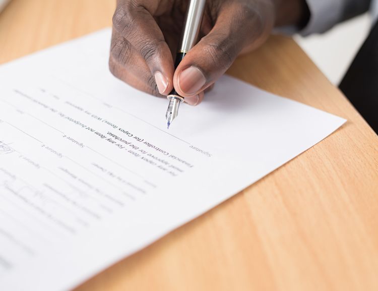 Signature d'une convention de trésorerie
