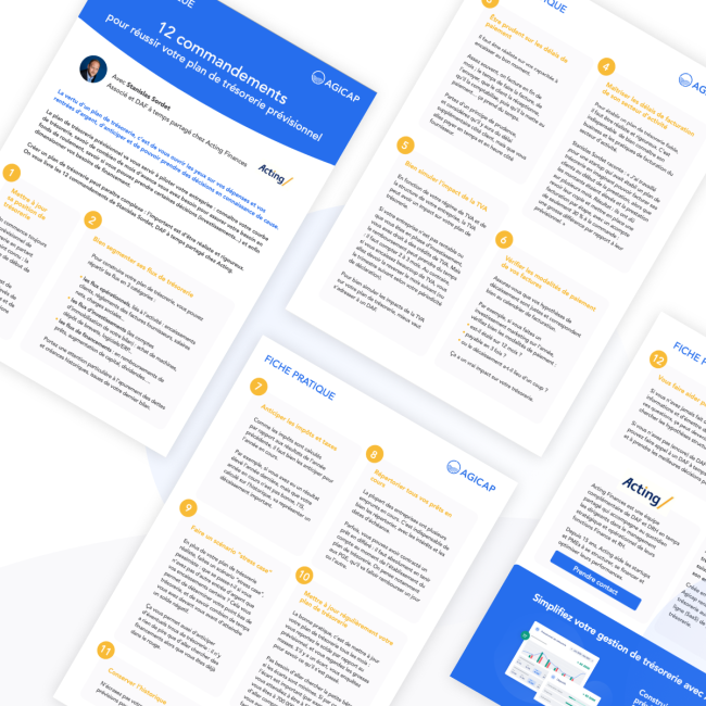 Fiche pratique 12 commandements du plan de trésorerie