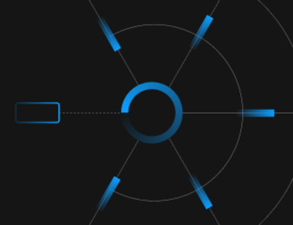 Blog post - Blue - Loading circle with lines