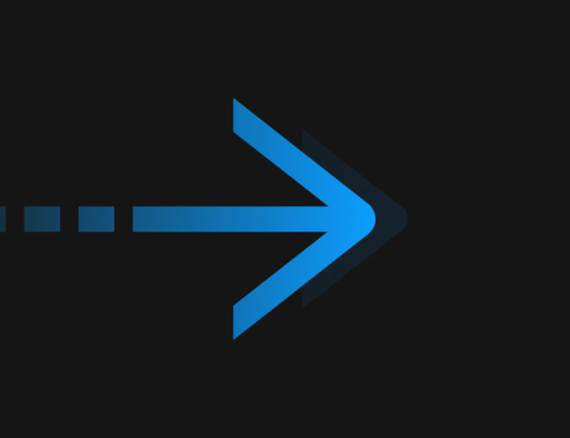 Blog post - Blue - Arrow to the right