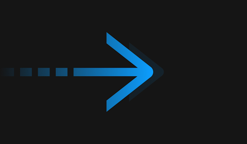 Blog post - Blue - Arrow to the right