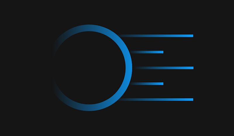 Blog post - Blue - Circle with lines behind