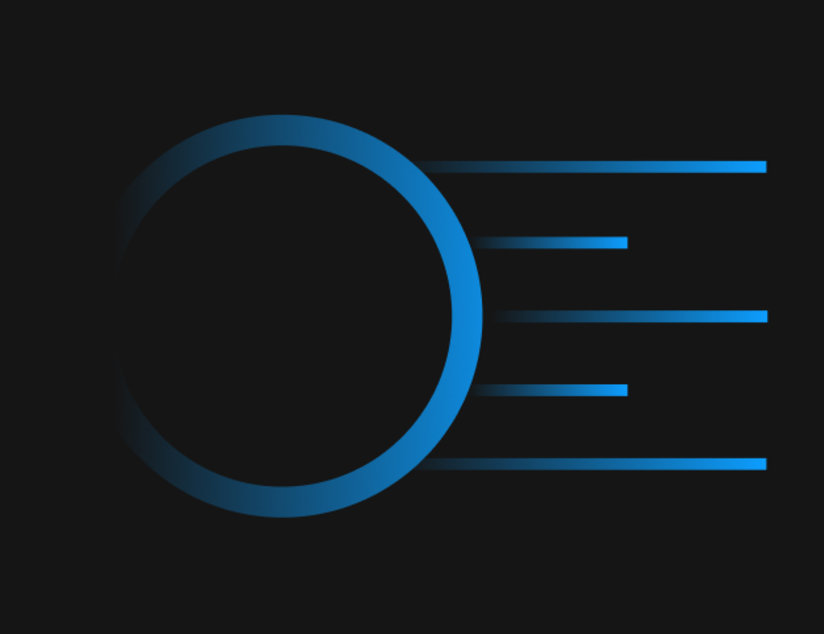 Blog post - Blue - Circle with lines behind