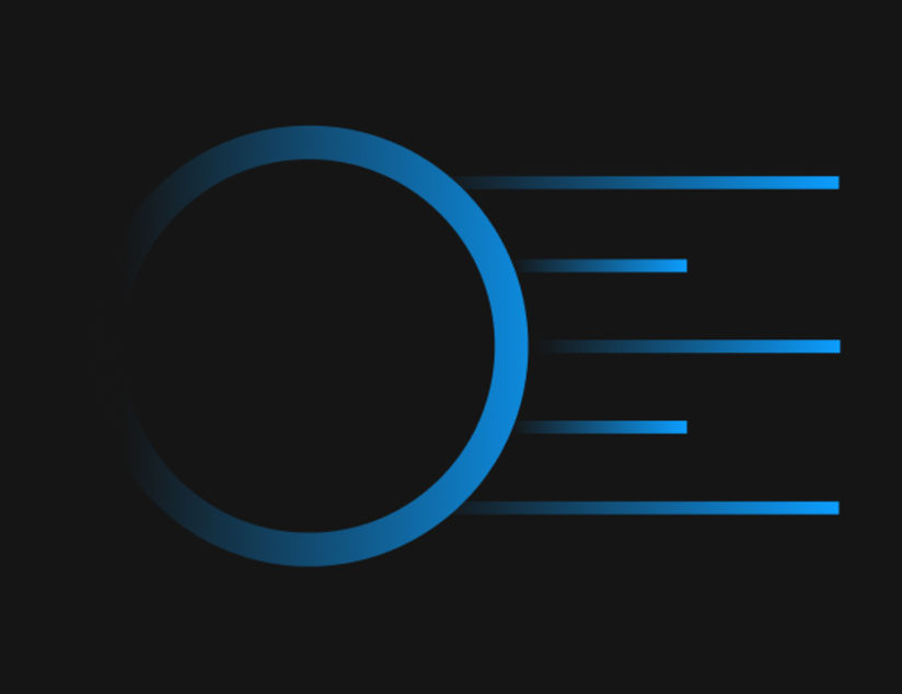 Blog post - Blue - Circle with lines behind