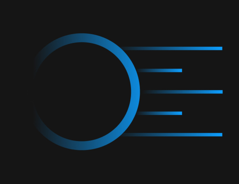 Blog post - Blue - Circle with lines behind