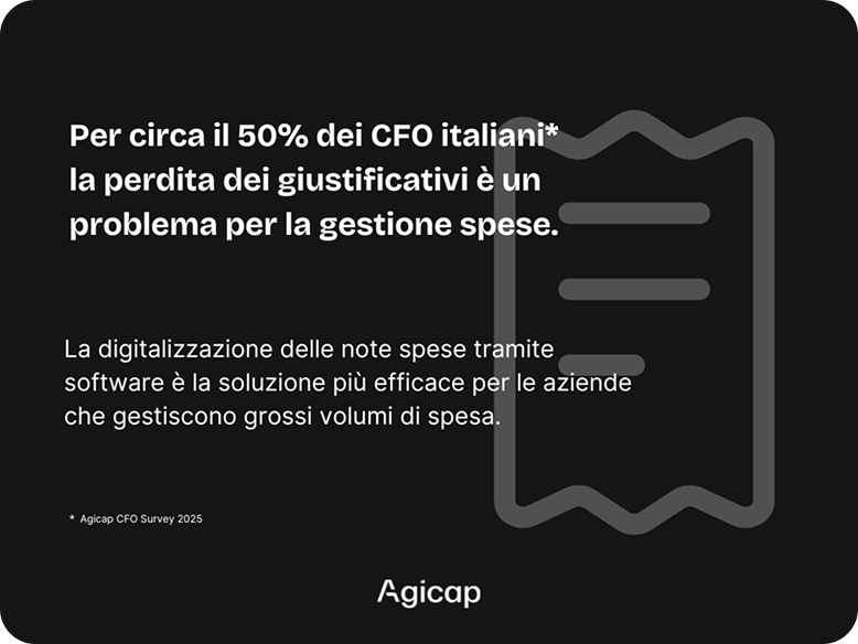 Infrographic giving insights about expense report management in Italy