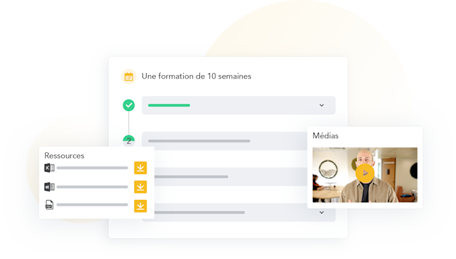 Chaque étape est accompagnée de ressources pour vous aider à mieux appliquer vos nouvelles méthodes en gestion de trésorerie.