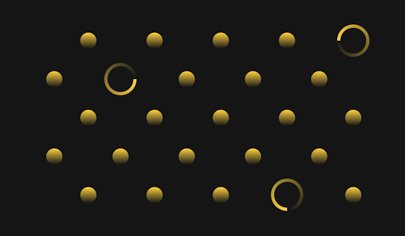 Blog post - Yellow - Wall of balls and circles