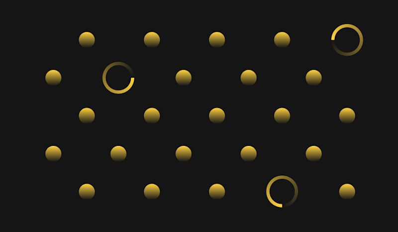 Blog post - Yellow - Wall of balls and circles