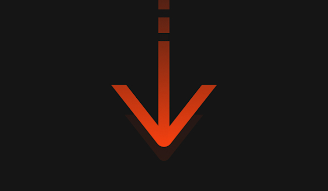 Blog post - Red - Arrow down