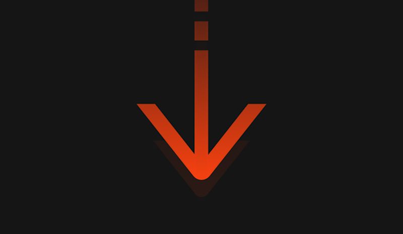 Blog post - Red - Arrow down