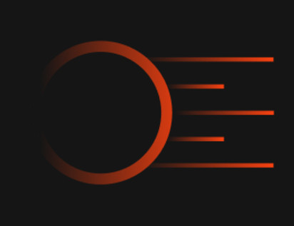 Blog post - Red - Circle with lines behind