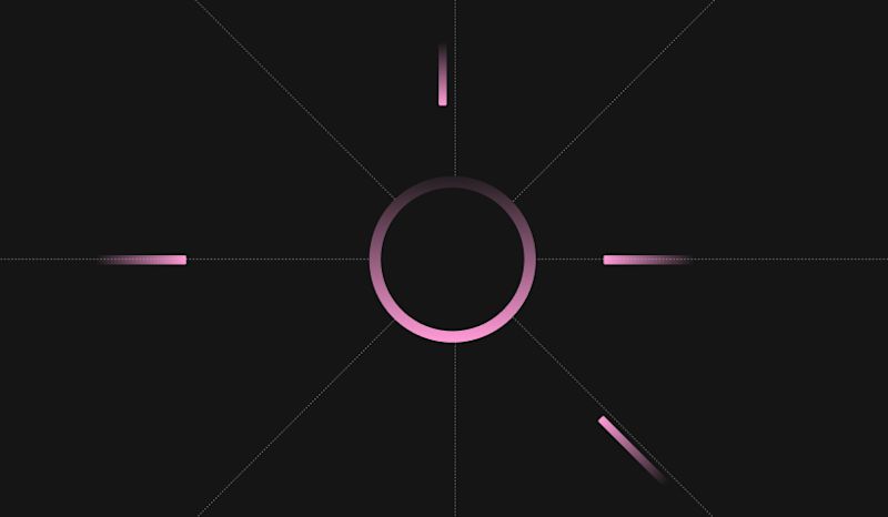 Blog post - Pink - Circel with lines around it