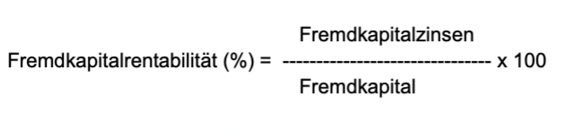 Fremdkapitalrentabilität Rechnung 1