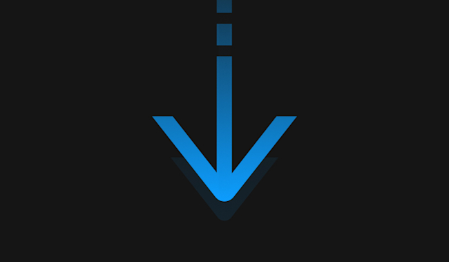 Blog post - Blue - Arrow down