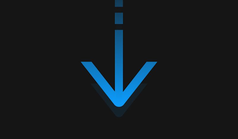 Blog post - Blue - Arrow down