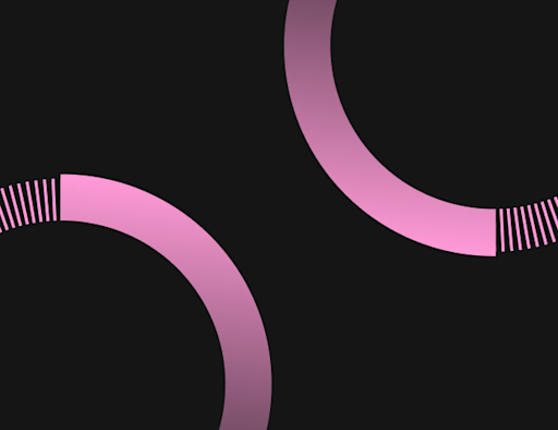 Blog Post - Pink - 2 cercles with chevrons rafters