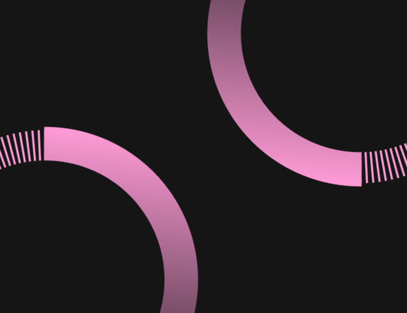 Blog Post - Pink - 2 cercles with chevrons rafters