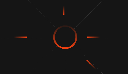 Blog post - Red - Circle with lines around it
