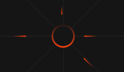Blog post - Red - Circle with lines around it