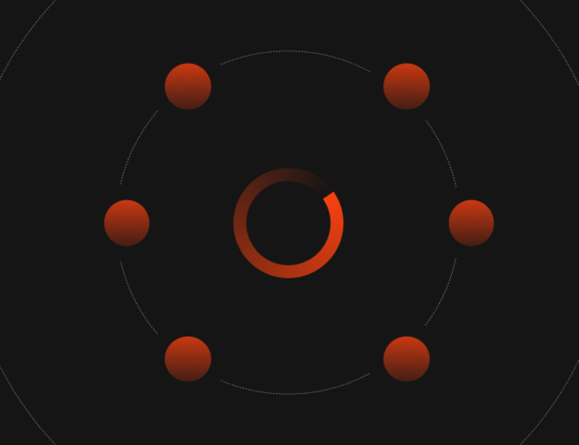 Blogpost - Red - Circle with 6 balls around it