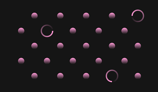 Blog post - Pink - Wall of balls and circles
