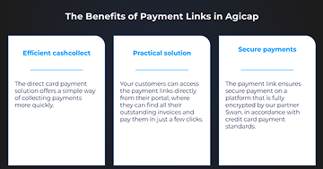 Benefits of payment links on Agicap