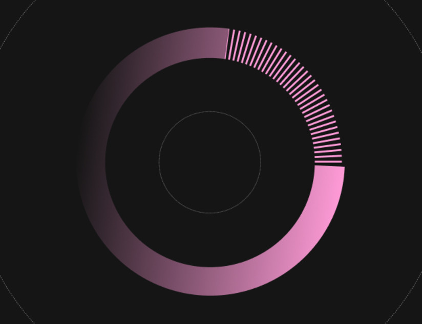 Blog post - Pink - 1 circle with chevrons rafters