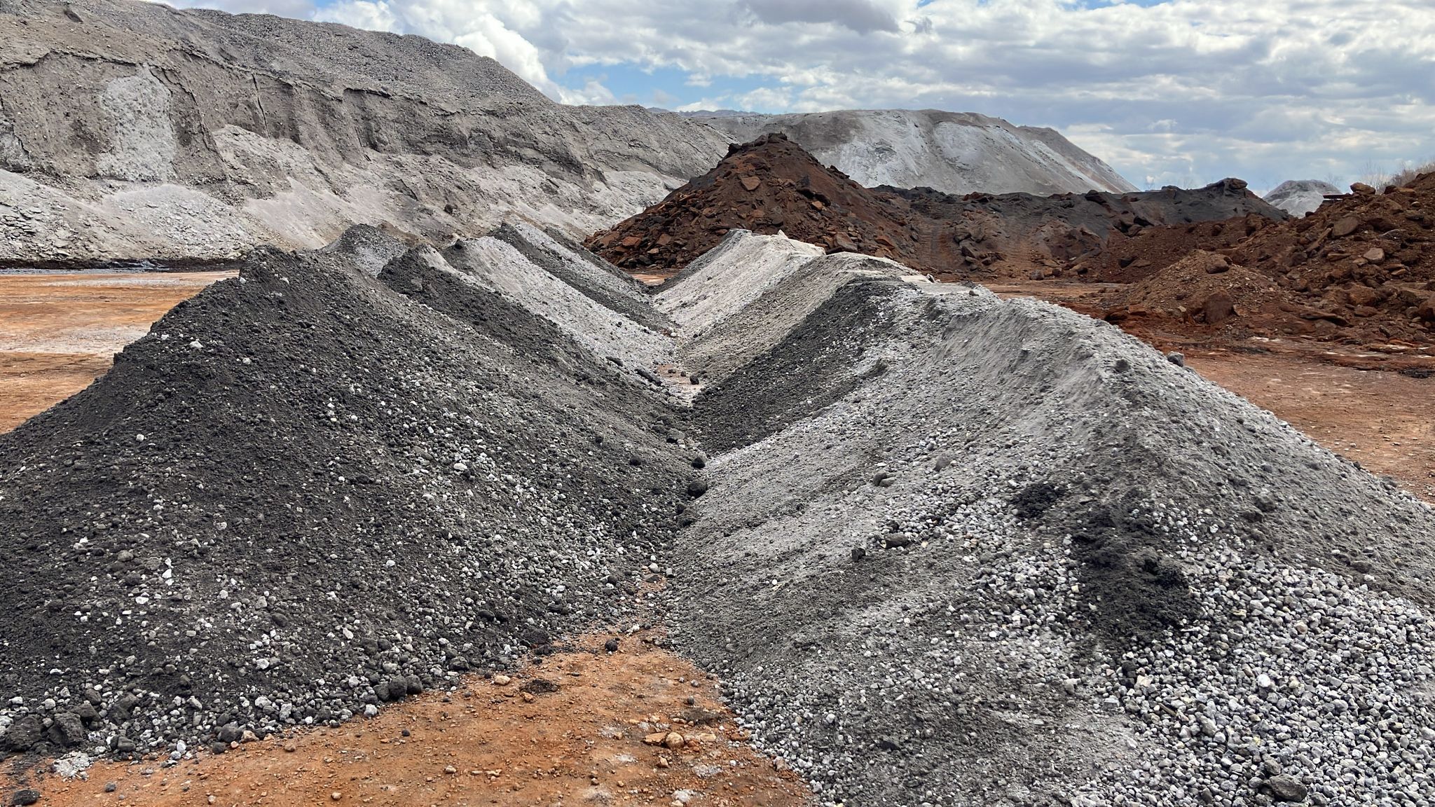 Pile of dirt used for CDR