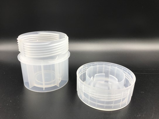 I designed a custom container to expose Viral Transport Media and transport a flu test sample