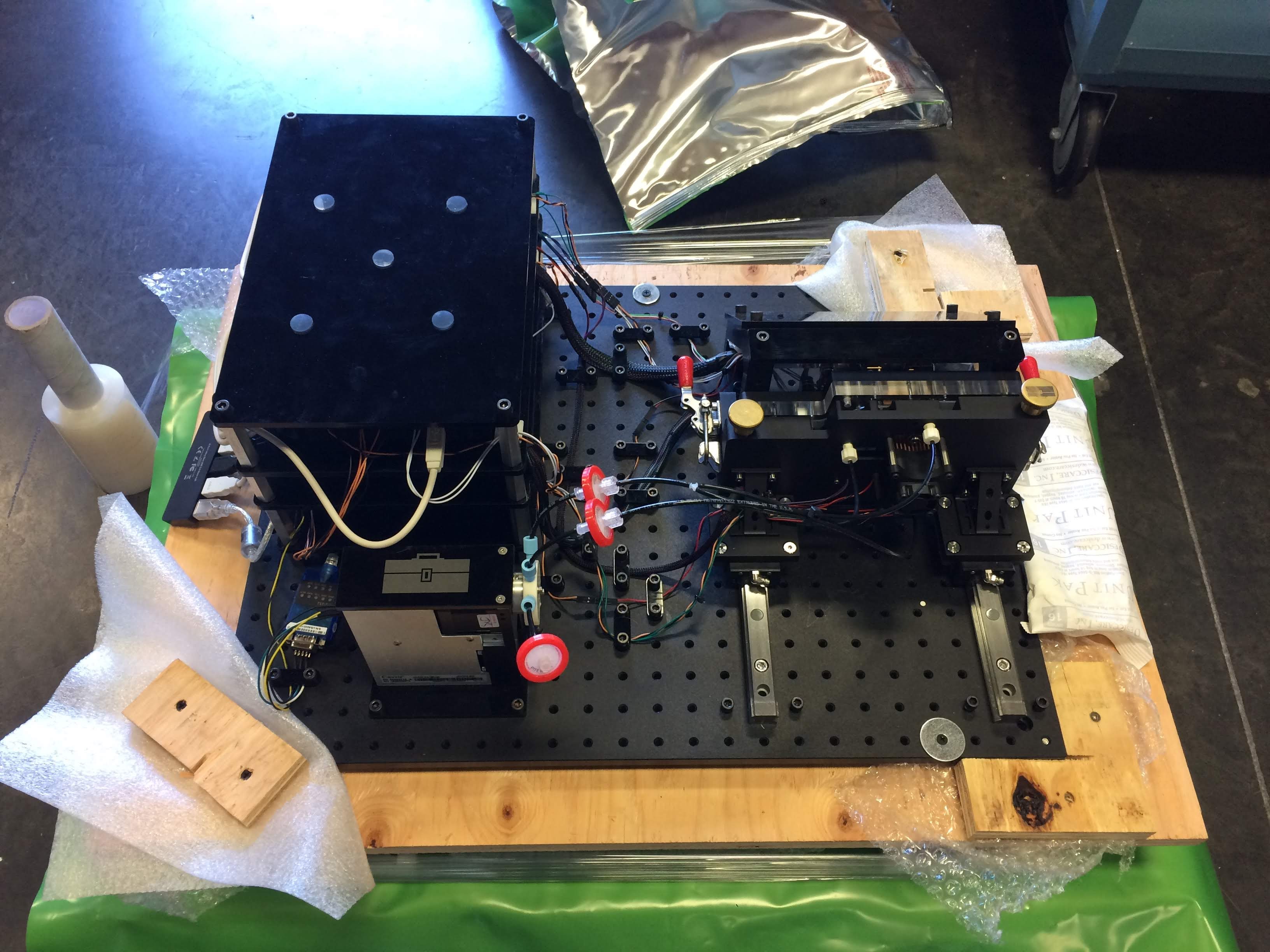 I designed and built a breadboard instrument for automating a benchtop Next-Generation-Sequencing library-prep assay