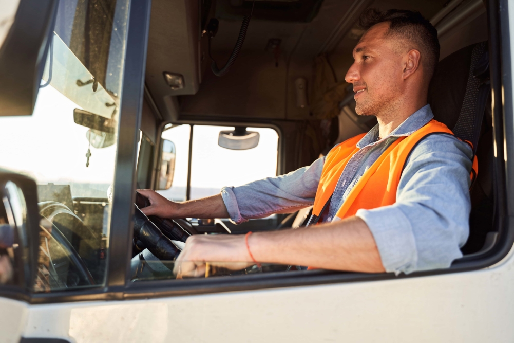 Trucker orange vest