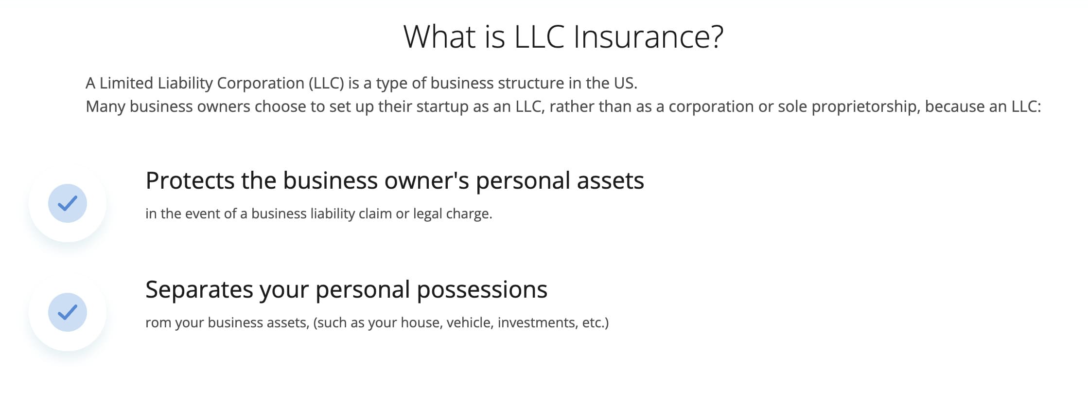 Insurance for LLC