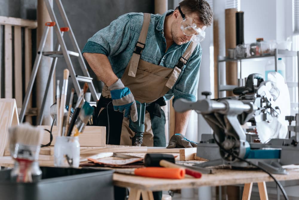 Carpenter at work