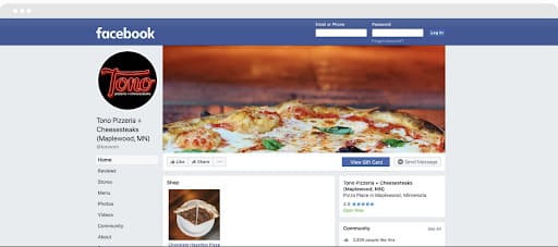 Facebook restaurant marketing