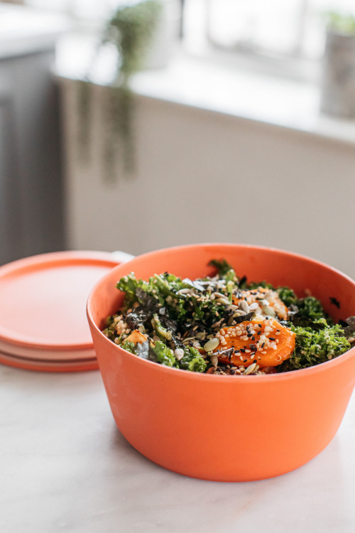 Kale, Quinoa & Sweet Potato Salad With Zingy Lemon Dressing 